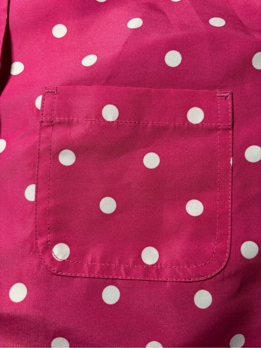 Gymboree Girls' Pink Polka Dot Hooded Raincoat w/ Pockets, Green Lining XS(3-4)